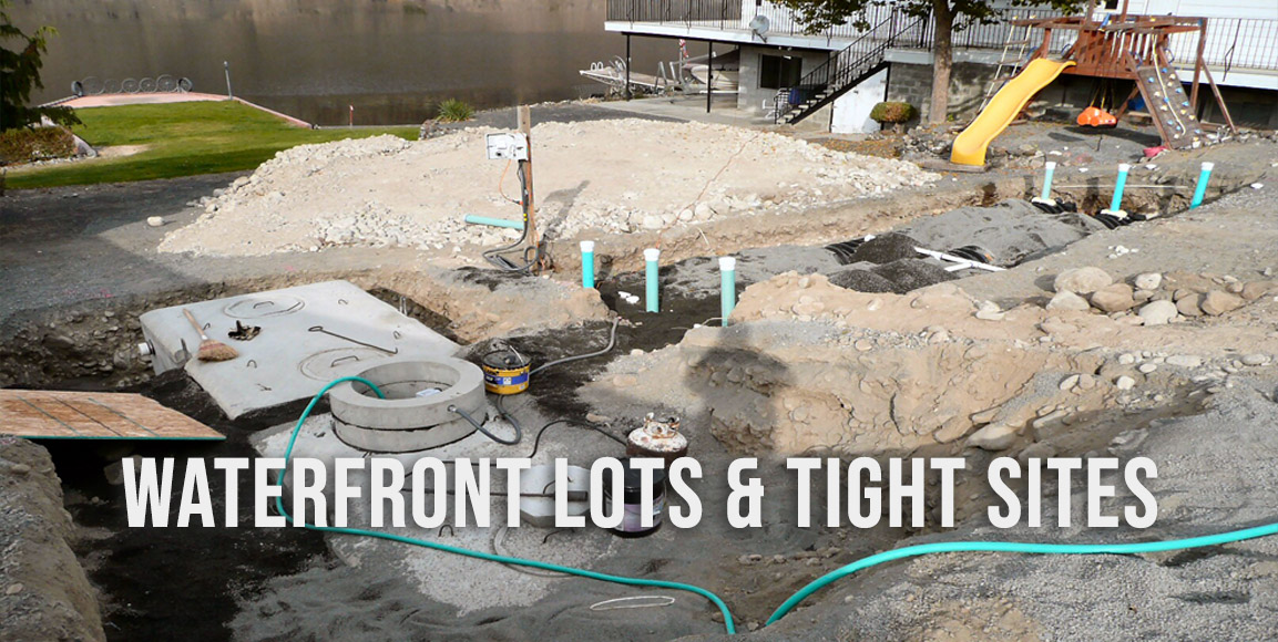 Septic Systems for Waterfront Lots & Tight Sites