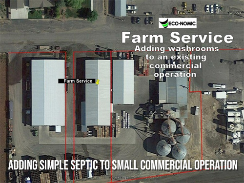 Adding a Simple WC & Gravity Septic to Small Commercial Operation
